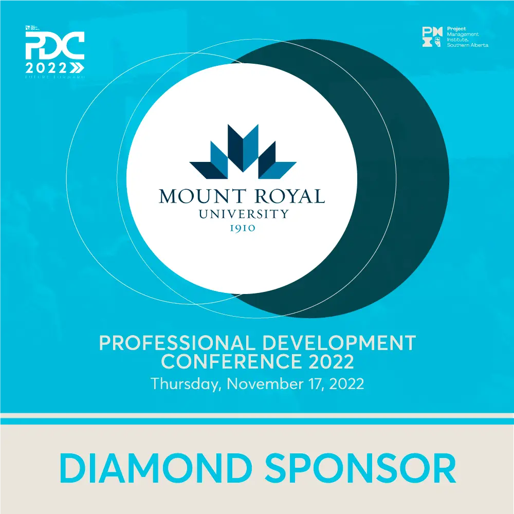 Diamond Sponsor graphic featuring Mount Royal University