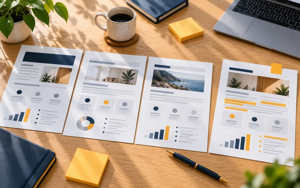 Competitive positioning: competitor profiles side by side with the open position marked